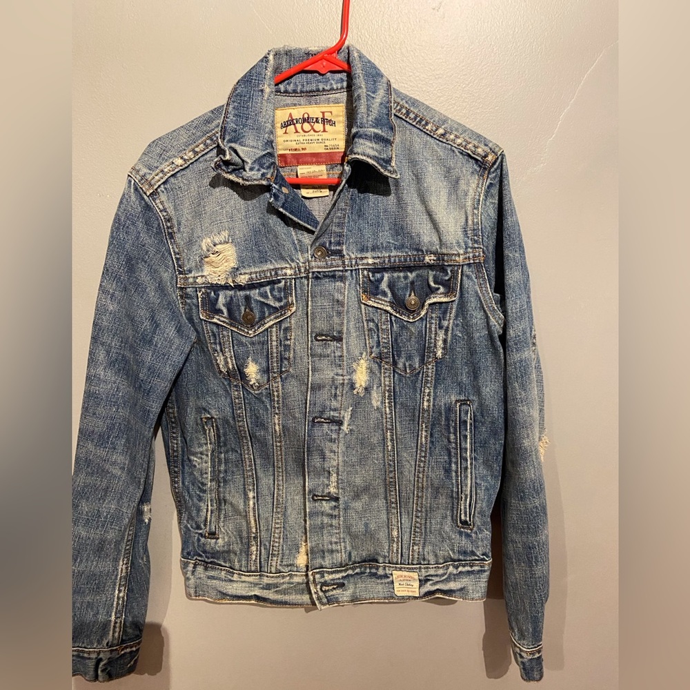 Vintage A&F Denim Jean Jacket size Medium